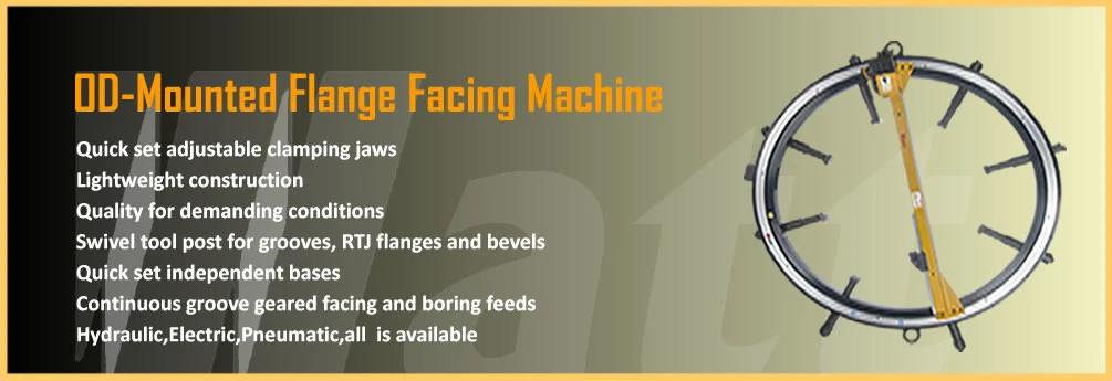 Od Mounted Portable Flange Facing Machine for Cutting Facing Boring Milling